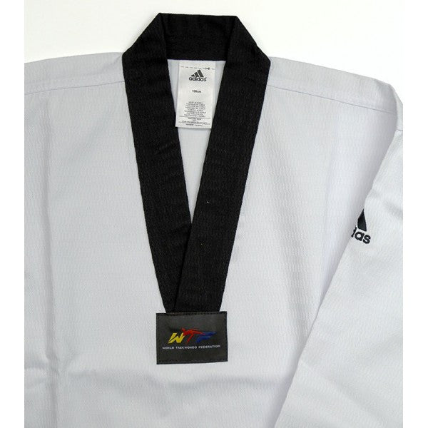 Adidas Adichamp 3 Taekwondo Uniform, Black Vneck