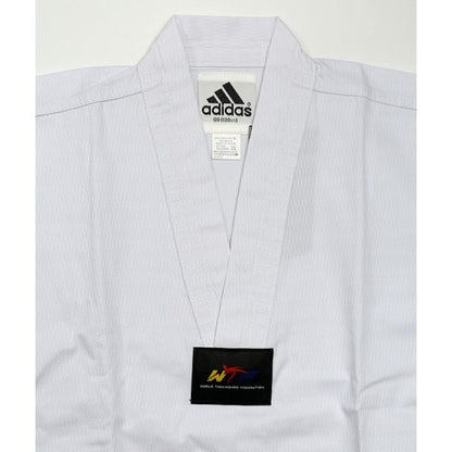 Adidas Adichamp 3 Taekwondo Uniform, White Vneck