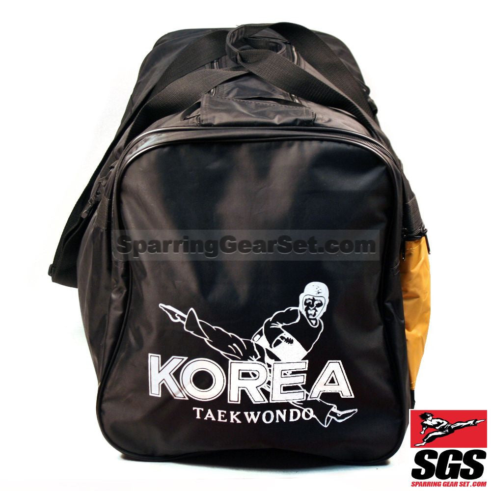 Pine Tree Sangmoosa Large "Tae Kwon Do" Nylon Gear Bag Black/Yellow