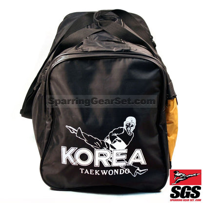 Pine Tree Sangmoosa Large "Tae Kwon Do" Nylon Gear Bag Black/Yellow