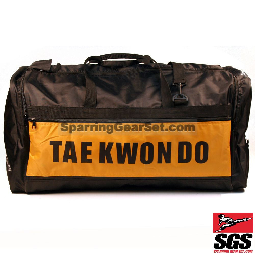Pine Tree Sangmoosa Large "Tae Kwon Do" Nylon Gear Bag Black/Yellow