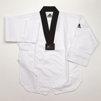 Adidas Champion II Taekwondo Uniform, Black Vneck