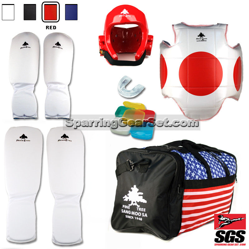 Spargear Cloth Complete Martial Arts Sparring Gear Set with Bag ...