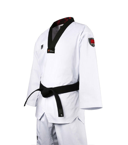 MOOTO SEASON 4.5 BLACK V NECK TAEKWONDO UNIFORM
