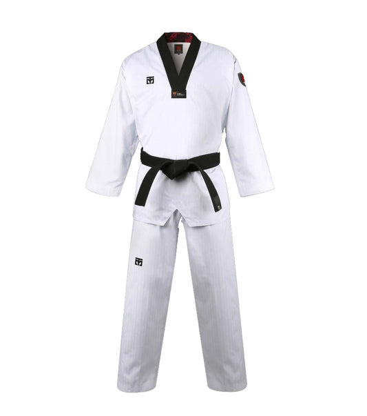 MOOTO SEASON 4.5 BLACK V NECK TAEKWONDO UNIFORM